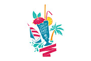 Beach Vacation Vector Drawings, an Object Illustration by Adiemus (Thumbnail 4 of 6)