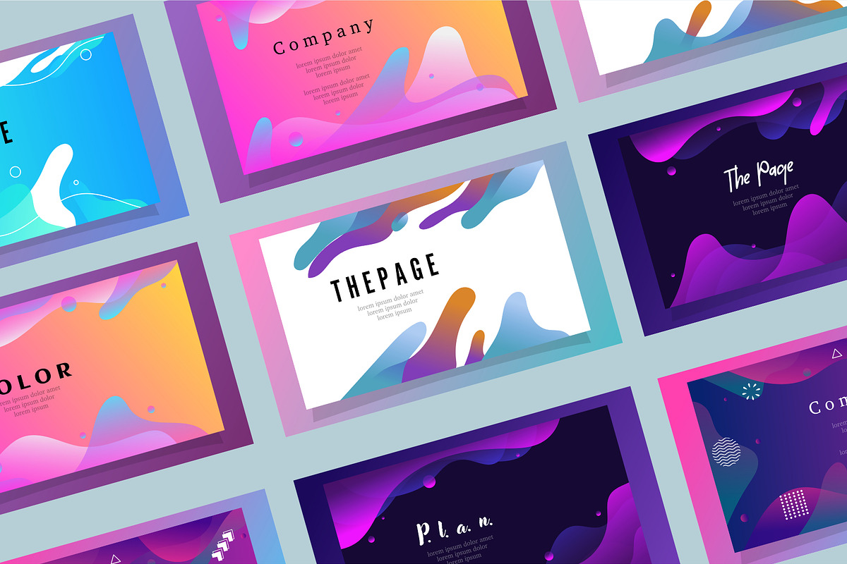 26 abstract gradient background set, a Decorative Illustration by foxndeer (Photo 2 of 4)