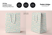 Gift Bag (2 views) Photoshop Mock-Up, a Product Mockup by Rocket & Indigo (Thumbnail 2 of 4)