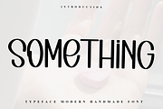 Something, a Sans Serif Font by FreshTypeINK (Thumbnail 1 of 7)