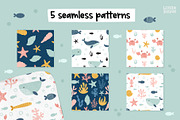 Under the sea cute clipart for kids, an Animal Illustration by Leysan Shayak (Thumbnail 7 of 11)