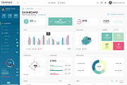 Dashboard Admin Panel PSD Template, an UI Kit Template by laaqiq (Thumbnail 3 of 14)