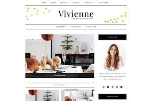 Feminine WordPress Theme | Vivienne, a WordPress Template by Hello Chic Designs