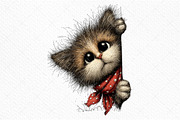 Whimsical Easter Cat Clipart PNG, an Illustration by Craft Nest (Thumbnail 9 of 11)