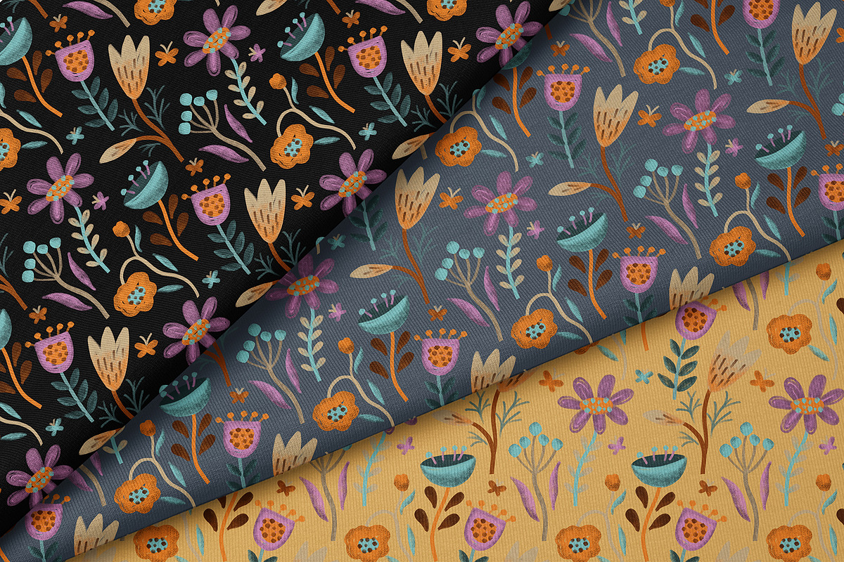 Naive Folk – Seamless Patterns, a Pattern Graphic by Alona Savchuk (Photo 2 of 10)