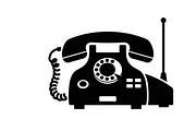 A classic vintage phone silhouette, an Illustration by Amazin_art (Thumbnail 15 of 25)