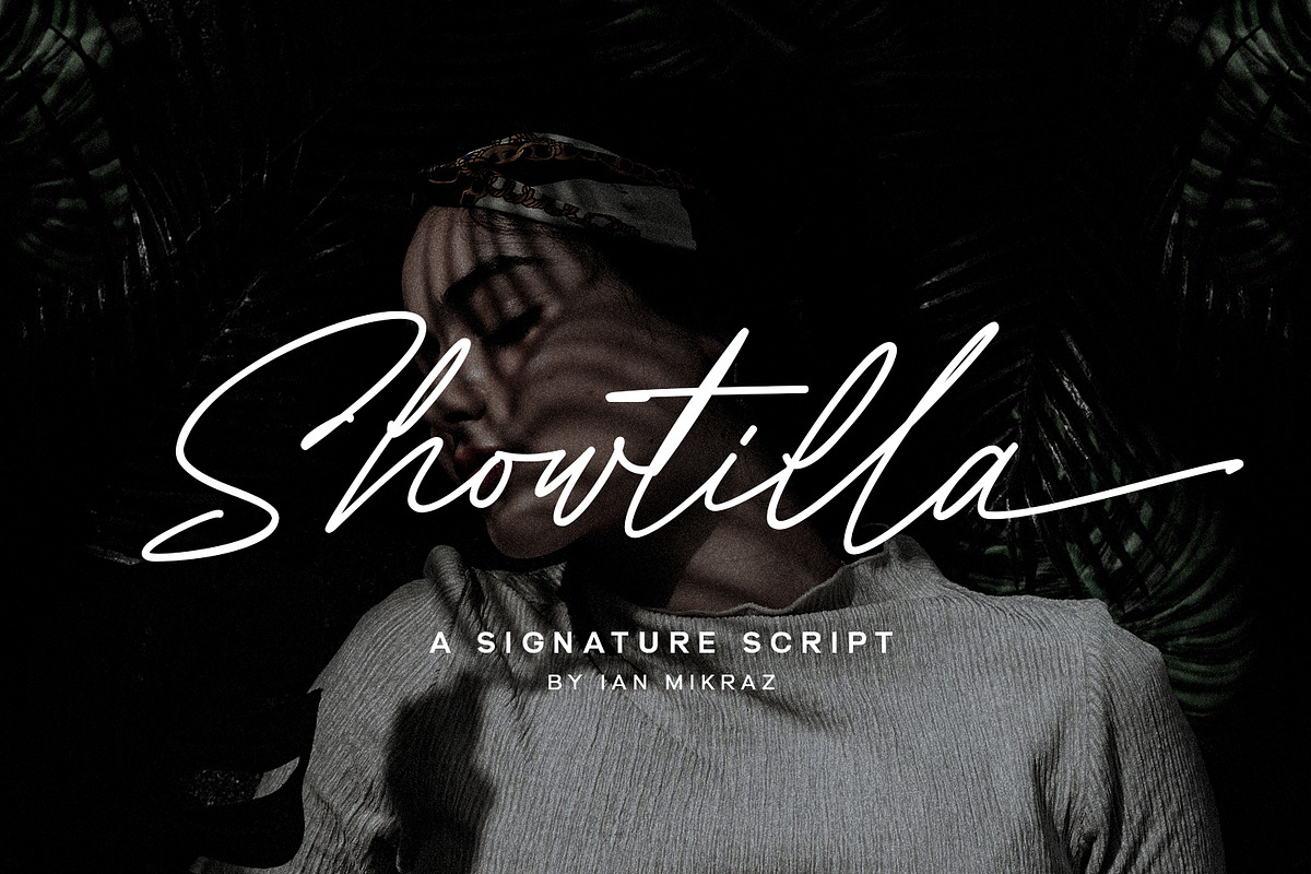Showtilla Signature Script Font, a Handwritten Font by ianmikraz (Photo 1 of 7)