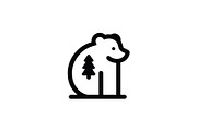 Logo Bear Design Vector Icon, a Branding & Logo Template by Vectorium Studio (Thumbnail 1 of 2)