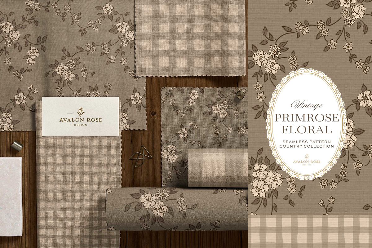 Vintage Floral Country Patterns, a Pattern Graphic by Eclectic Anthology (Photo 8 of 13)