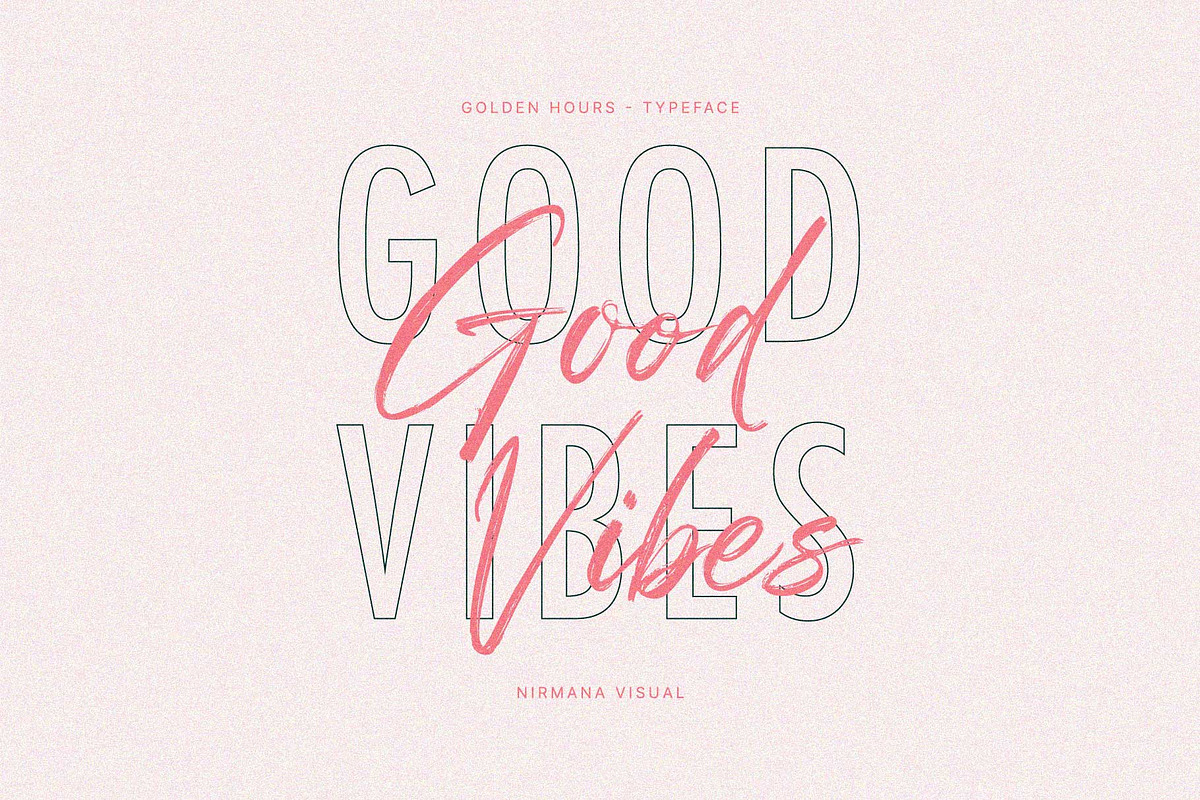 Golden Hours - Cool Brush Font, a Script Font by Nirmana Visual (Photo 2 of 9)