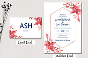 Watercolor Floral Wedding Suit, an Invitation Template by Zmapist (Thumbnail 2 of 5)