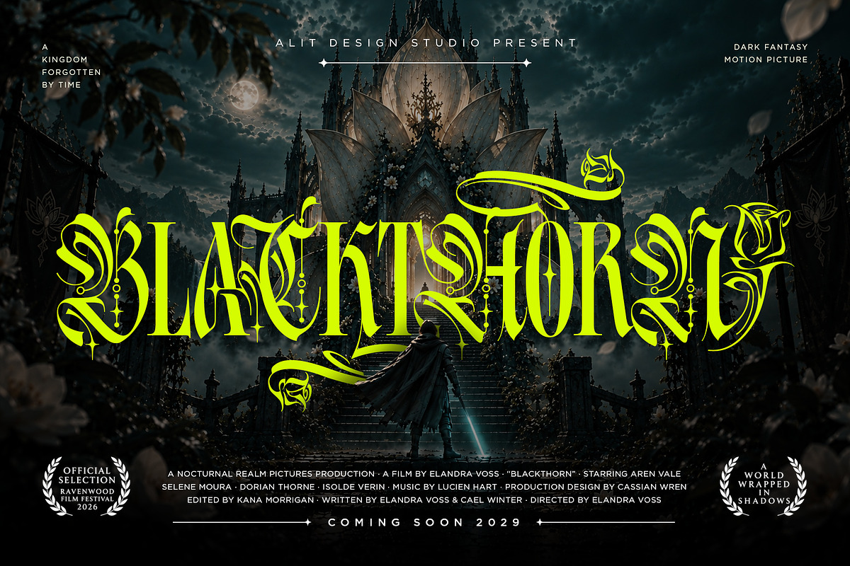 Majesty Rosaria Typeface, a Blackletter Font by alit design (Photo 12 of 20)