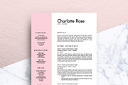 Resume / CV (MS Word) | Charlotte, a Resume Template by Priiiiiiiiiiiiiint ! (Thumbnail 1 of 3)