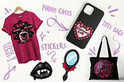 Glamour Goth Makeup - PNG clipart, an Object Illustration by Sonch' s Curiosities (Thumbnail 2 of 3)