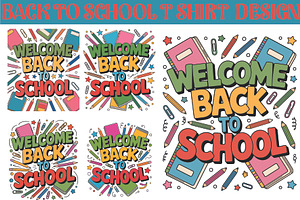 Welcome Back to School T-shirt desig, an Illustration by Amazin_art