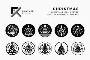 Christmas Icon Vector, an Icon by Akatype Studio