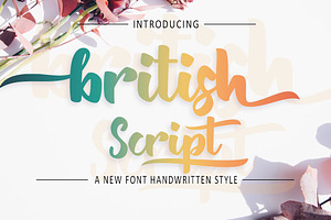 British Script - Handmade Brush