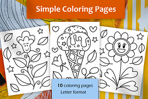 Simple Positive Coloring Cards