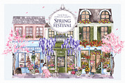 Spring Festival. Watercolor graphic, an Object Graphic by ma_i_vi (Thumbnail 1 of 11)