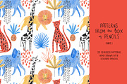 Patterns from the box of pencils 1, a Pattern Graphic by Annakniaz (Thumbnail 1 of 10)