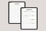 2025 That Girl Digital Planner Canva, a Stationery Template by Designmela01 (Thumbnail 9 of 10)