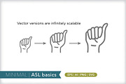 American sign language (ASL) basics, an Outline Icon by Picture Window (Thumbnail 4 of 5)