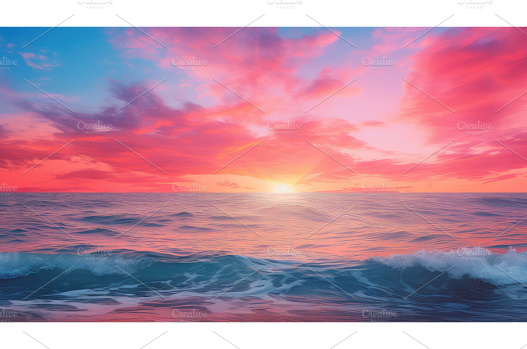 beach light ocean background ai, a Nature Photo by pikepicture