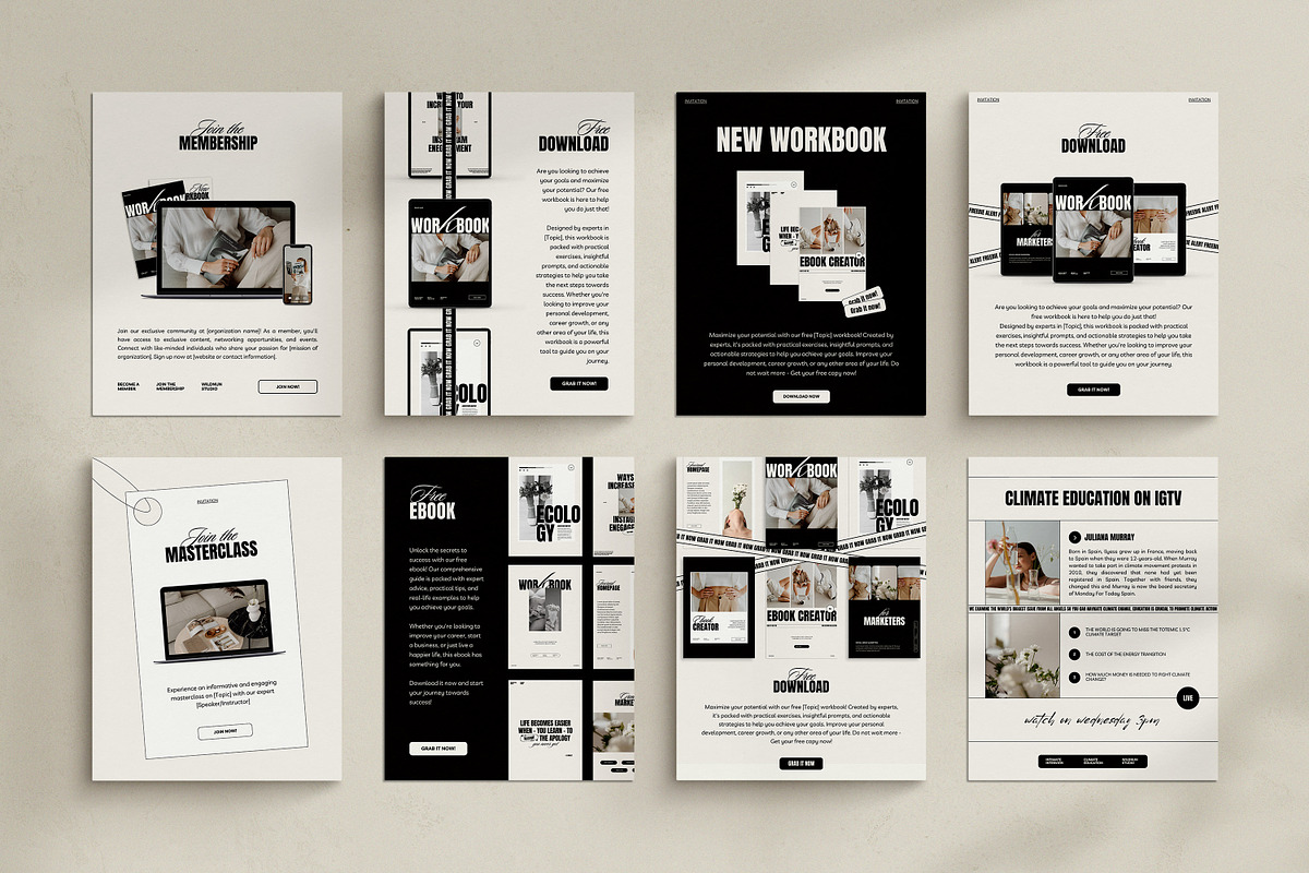 NOLE / 2in1 Ebook & Workbook Kit, a Magazine Template by Wildnun Studio (Photo 36 of 44)
