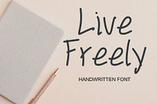 Live Freely Handwriting Font