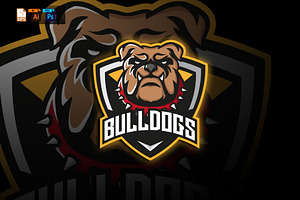 Bulldog Esports - Mascot And Logo