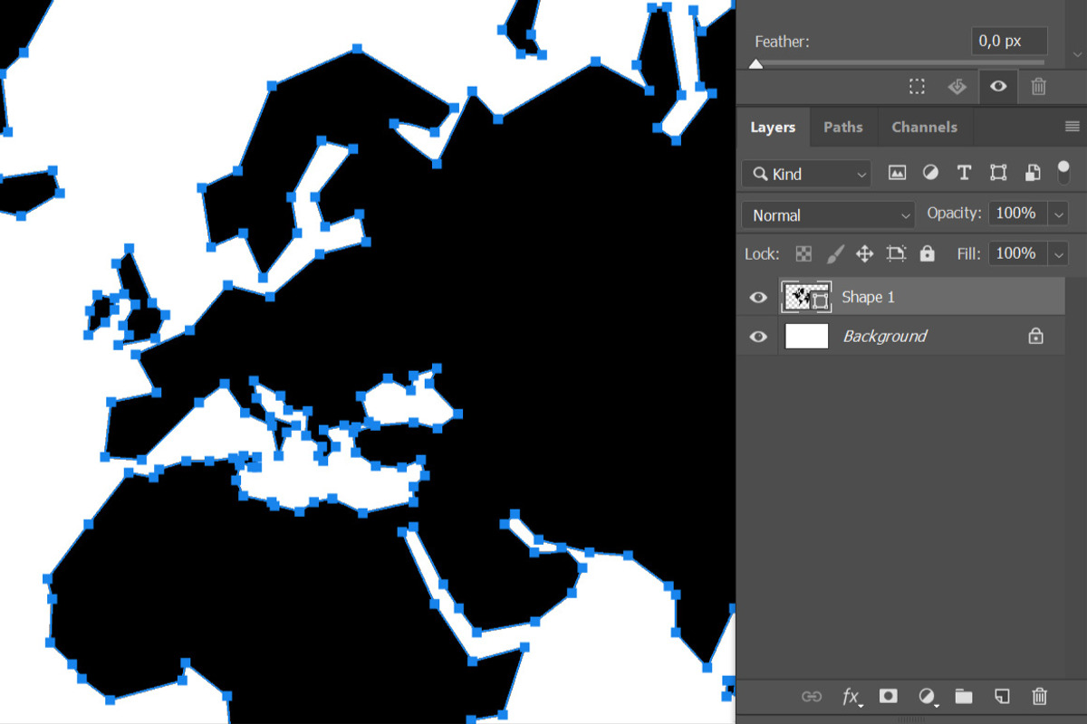 Abstract Vector World Map, a Graphic by Alexey Yarkin