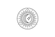 Triangle Moon and Star Logo, a Branding & Logo Template by Buqancreative (Thumbnail 3 of 4)