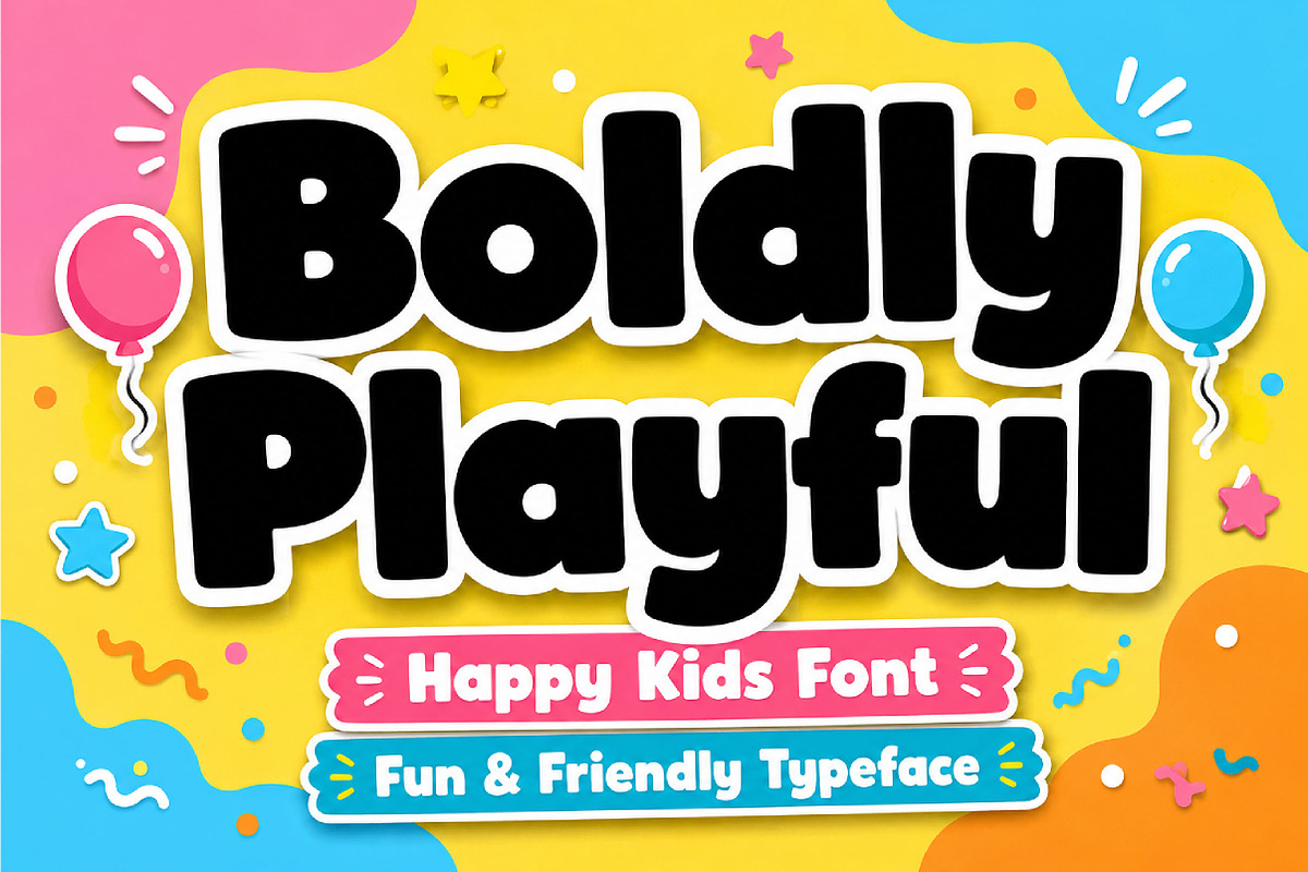 Boldly Playful, a Slab Serif Font by Wow Magic (Photo 1 of 5)