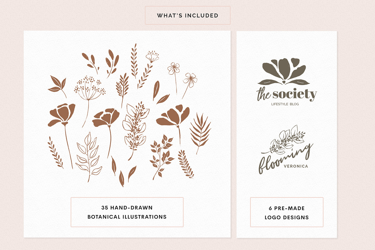 Organic Botanicals & Logo Designs, an Illustration by amber&ink (Photo 2 of 17)