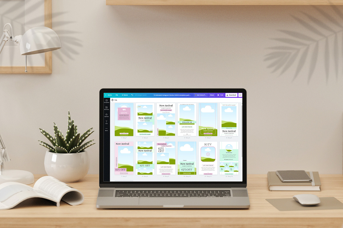 Canva Animated Instagram Stories, a Social Media Template by UP Studio (Photo 4 of 7)