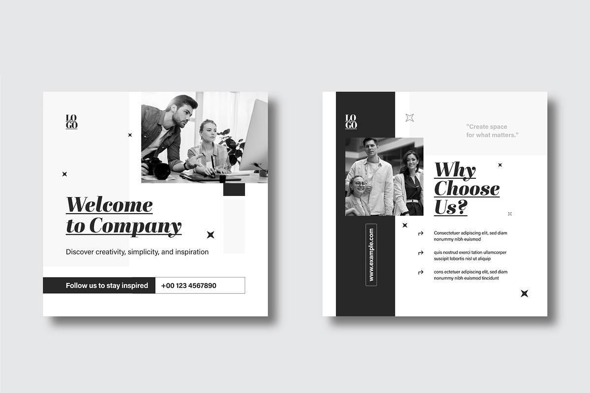 Modern Minimalist Social Media Post, a Social Media Template by MightyDesign (Photo 3 of 8)