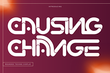 Causing Change - Monoline Font