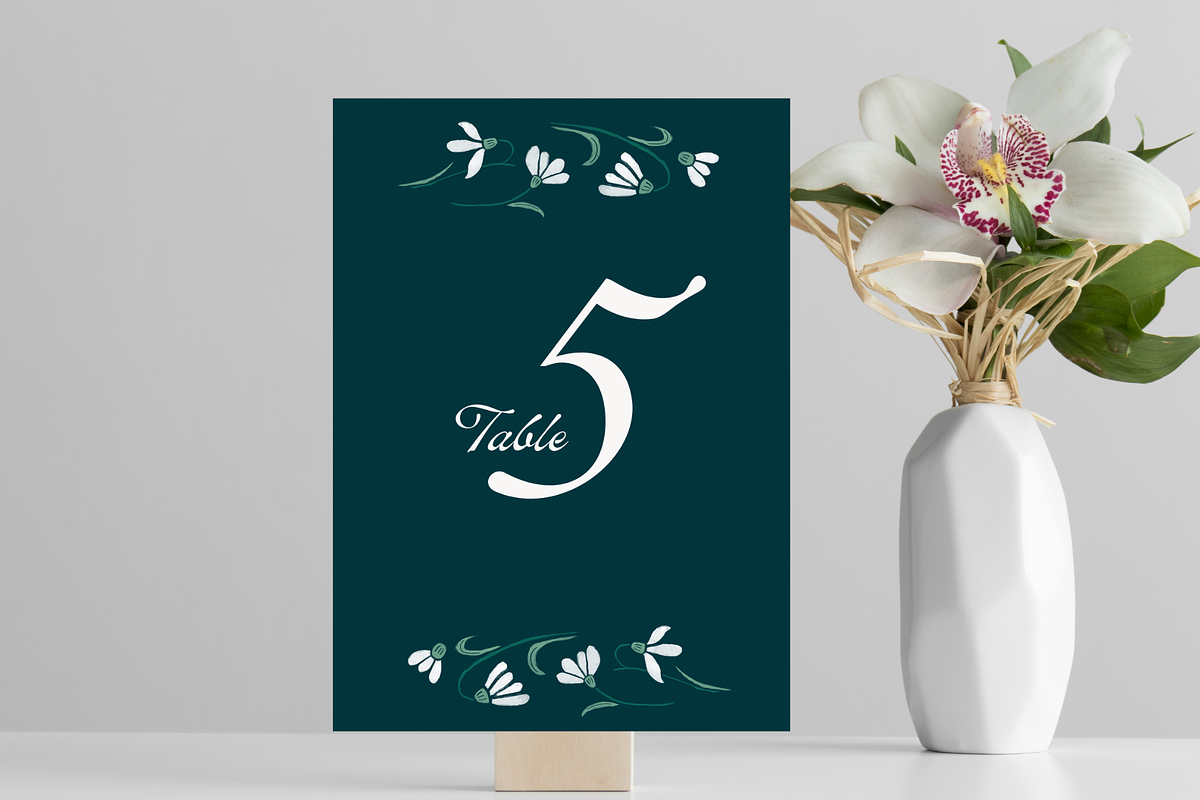 illustrated Wedding Stationery Templat preview 5
