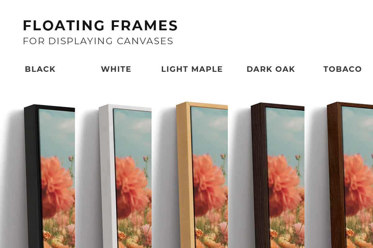 2 Floating Frame Canvas Mockup R-2x3, a Merchandise Mockup by Mockups by Carlos Viloria (Photo 7 of 7)