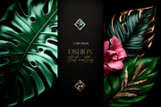 Tropical greenery and floral graphic, a Background Graphic by MONO KEY STUDIO (Thumbnail 6 of 6)