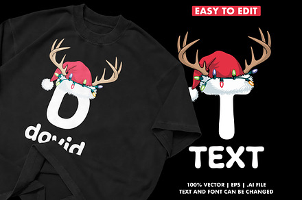 Personalized christmas vector eps