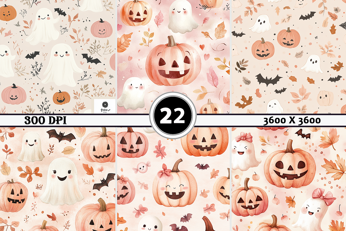 Pink Halloween, a Background Graphic by Printable Treasure (Photo 2 of 2)