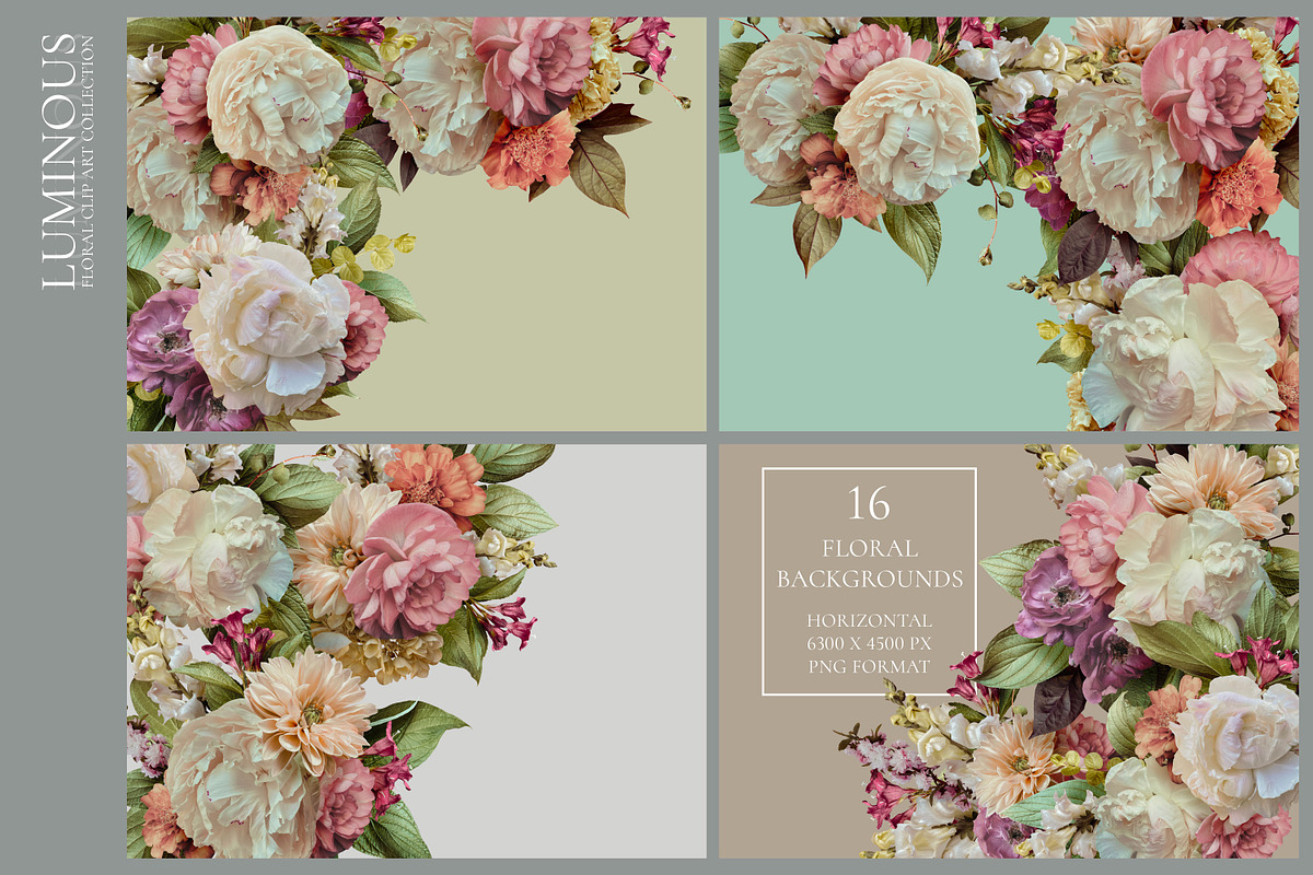 Luminous Floral Clip Art Collection, an Object Graphic by Eclectic Anthology (Photo 9 of 16)