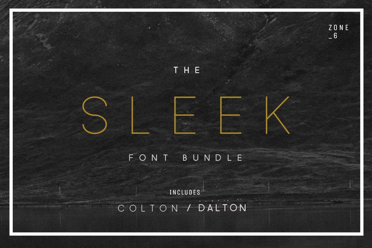 The Sleek Font Bundle