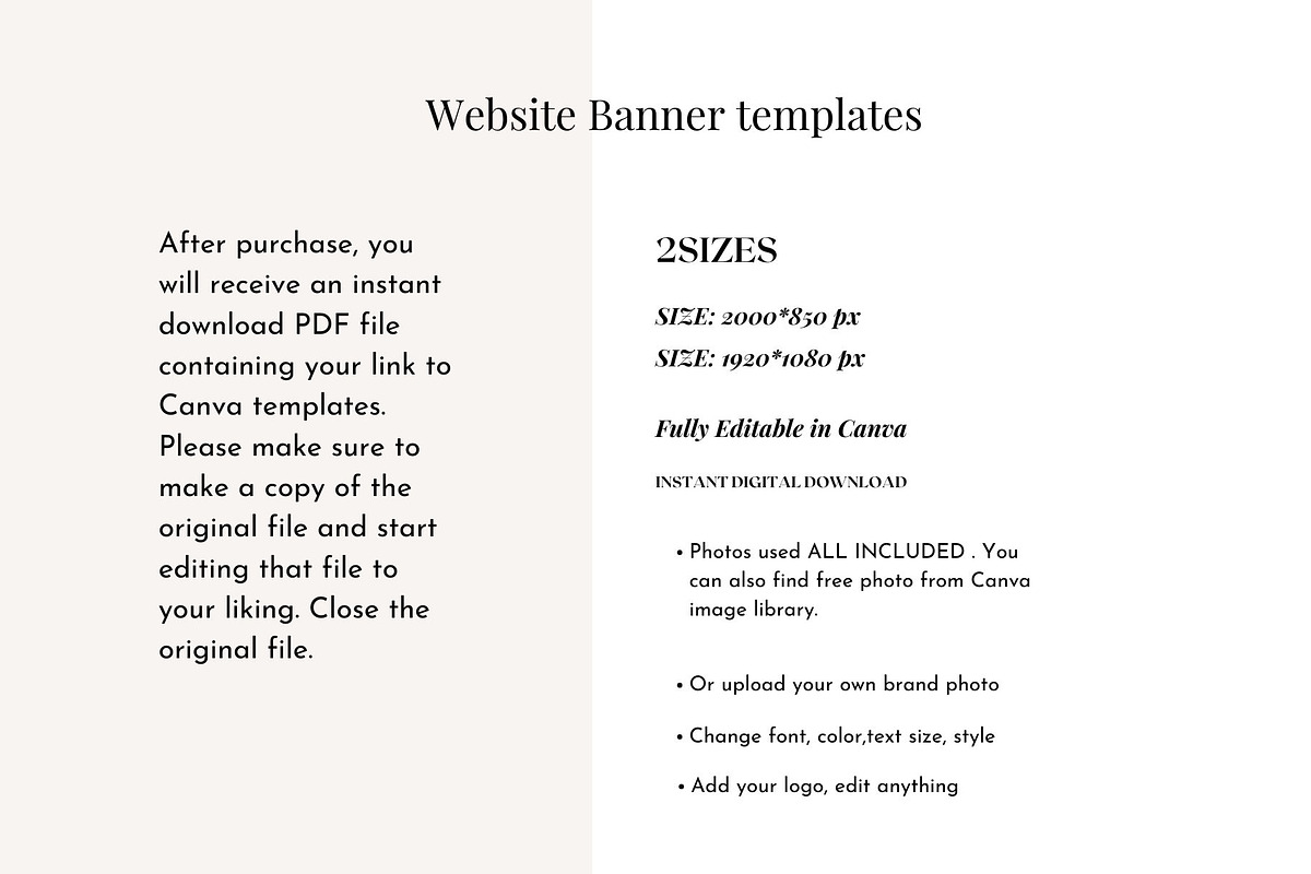 Website Banner Template Canva 2, a Websites & App Template by Deepa Template Studio (Photo 4 of 10)