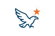 Patriotic Eagle Logo Symbol, a Branding & Logo Template by Vectorium Studio (Thumbnail 1 of 2)