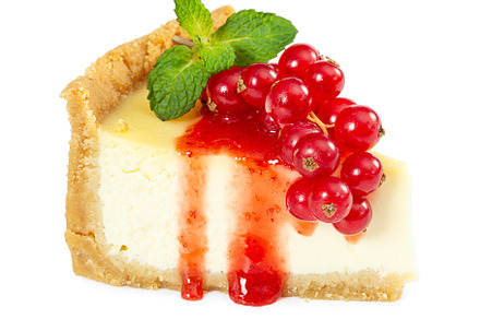 Cheesecake with fresh red currants stock photo containing cheesecake and cream