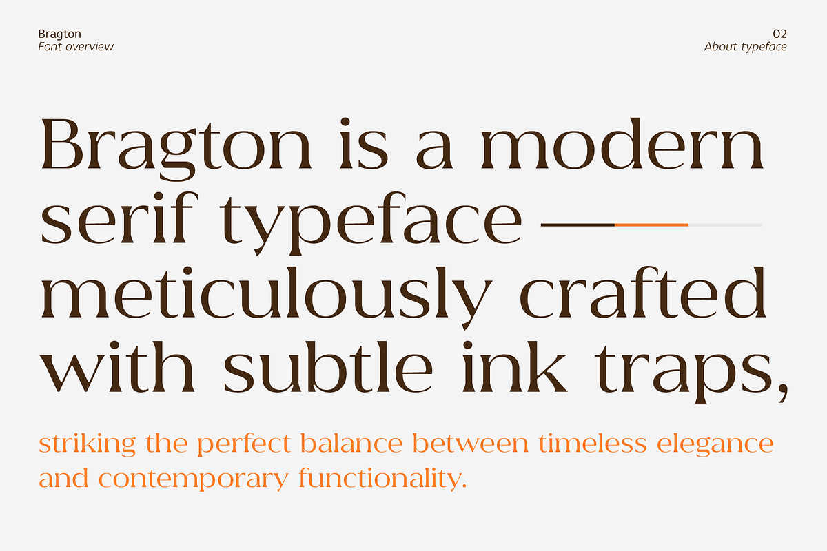 Bragton, a Serif Font by Zafara Studios (Photo 2 of 10)