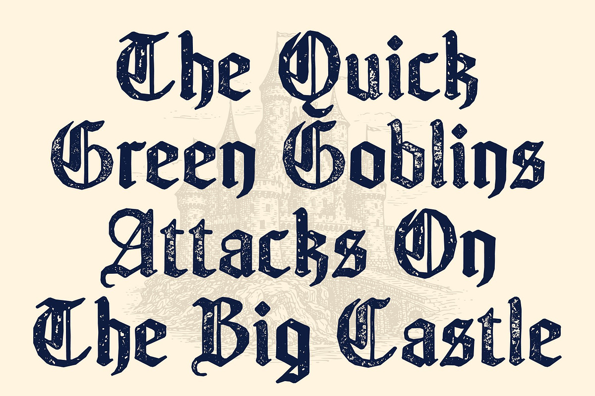 CS Aither Stamp, a Blackletter Font by Craft Supply Co. (Photo 6 of 8)