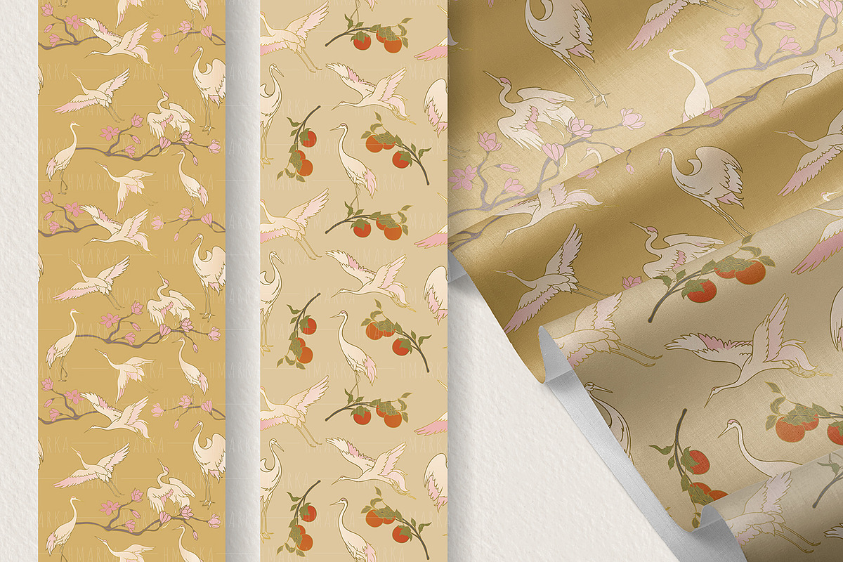 Asian Traditions. Persimmon tree, a Pattern Graphic by HmarkaShop (Photo 3 of 3)